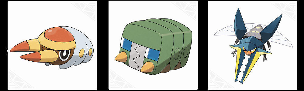 grubbin charjabug vikavolt evolution line.png